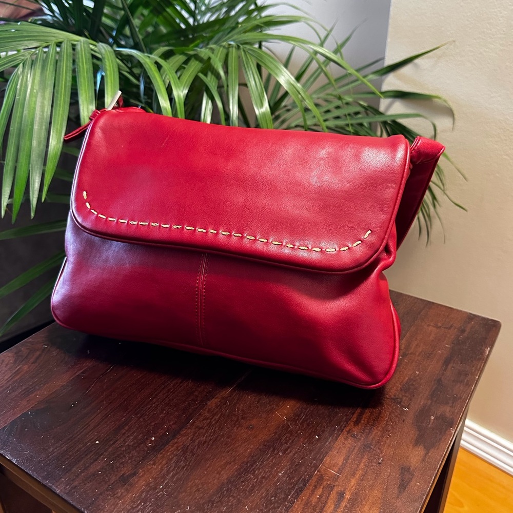 Red Leather Handbag